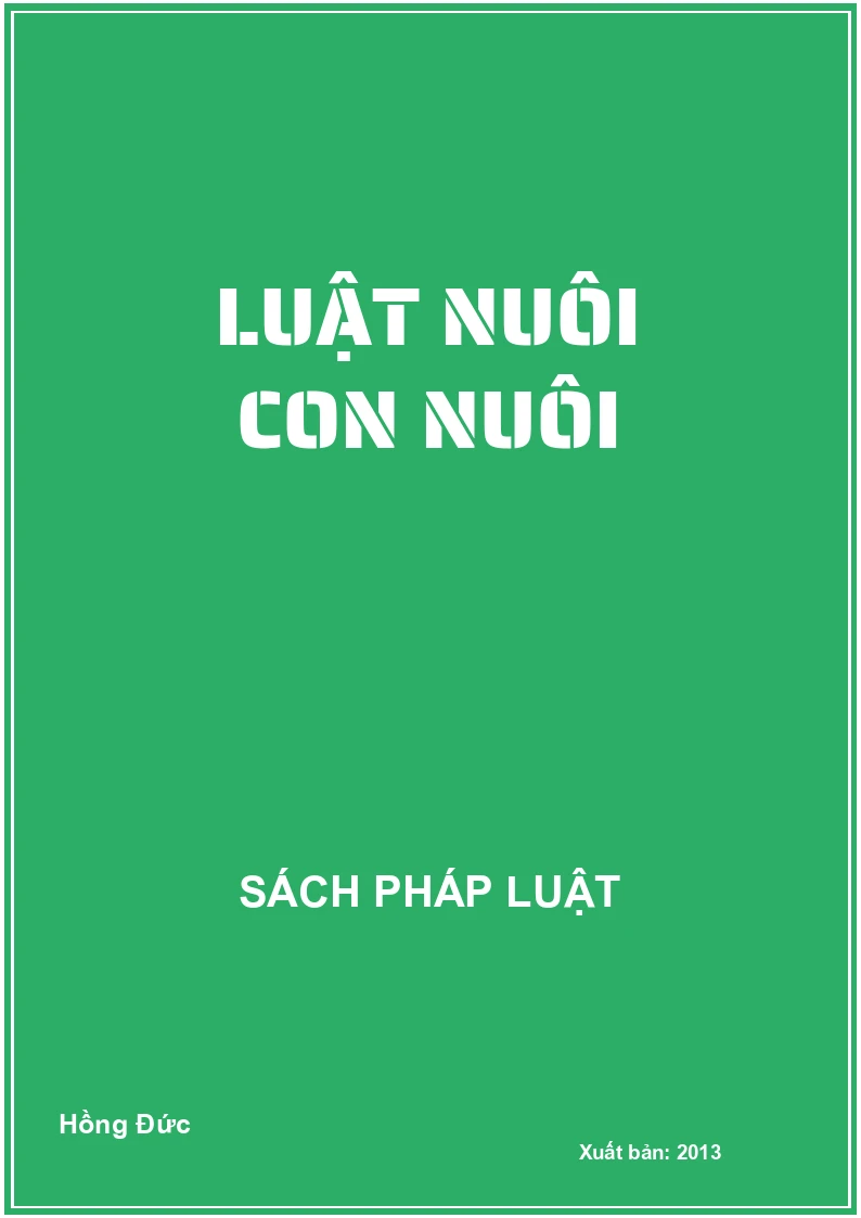 Luật nuôi con nuôi