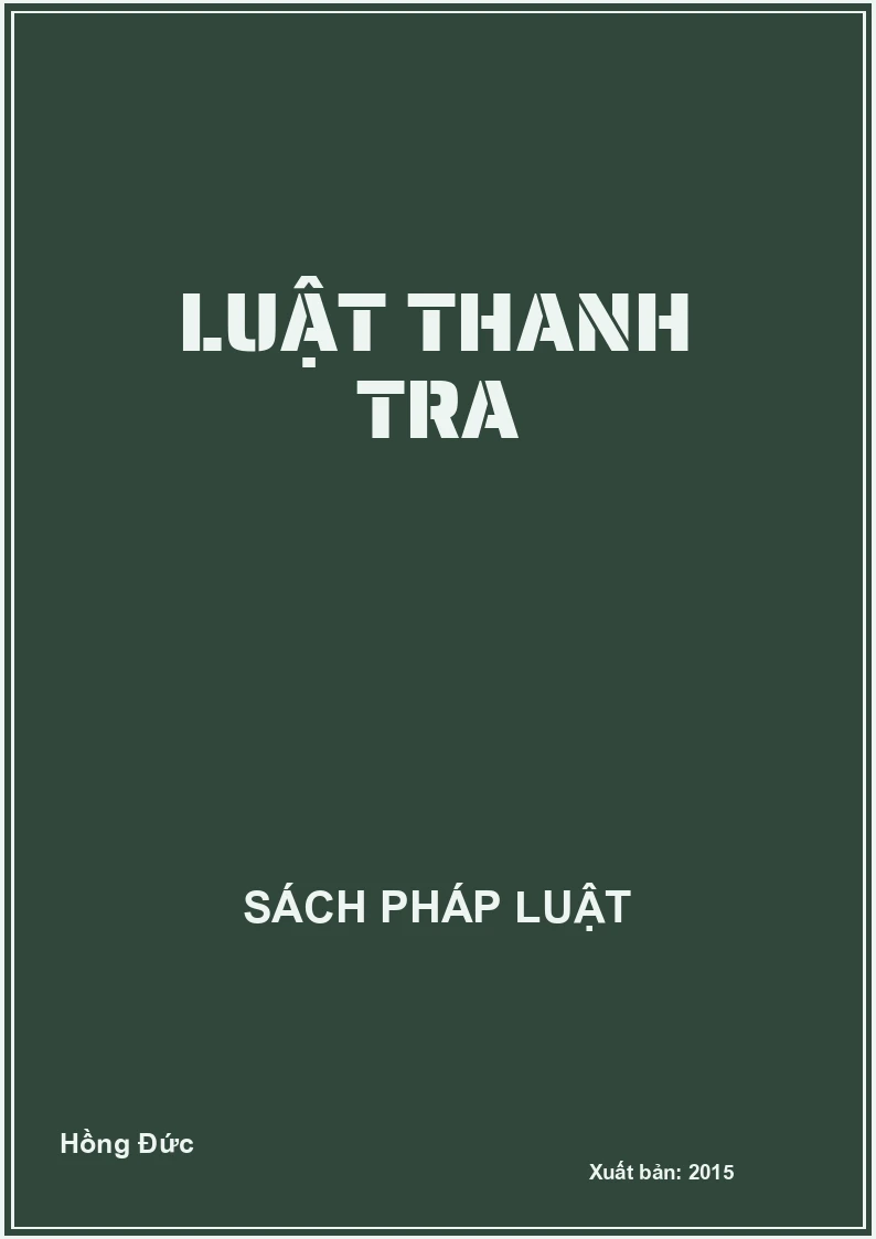 Luật thanh tra