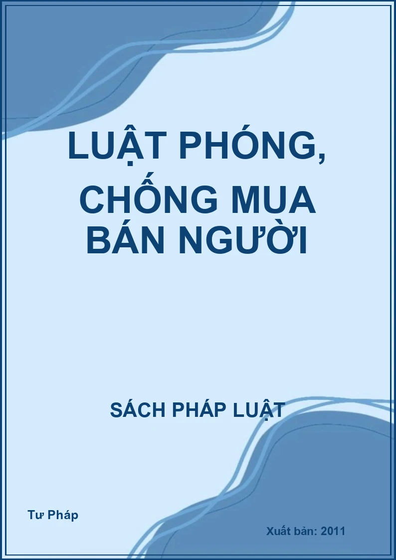 Luật phóng, chống mua bán người