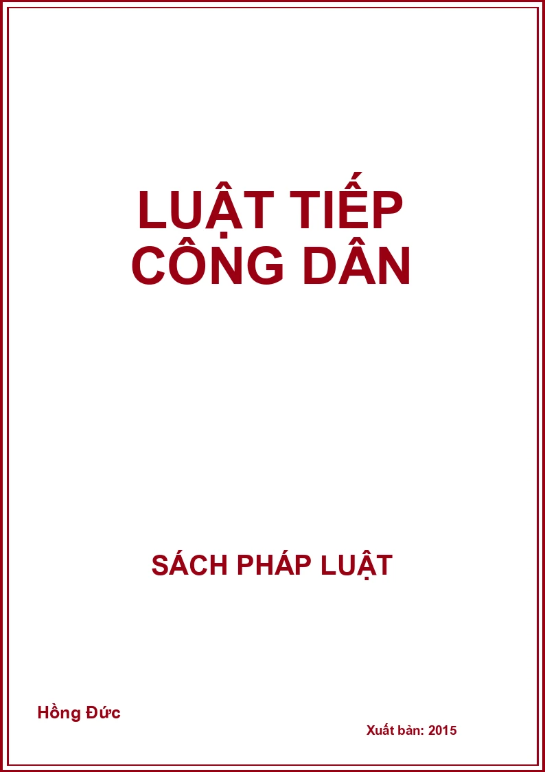 Luật tiếp công dân