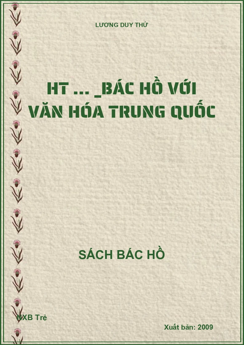 HT … _Bác Hồ với văn hóa Trung Quốc