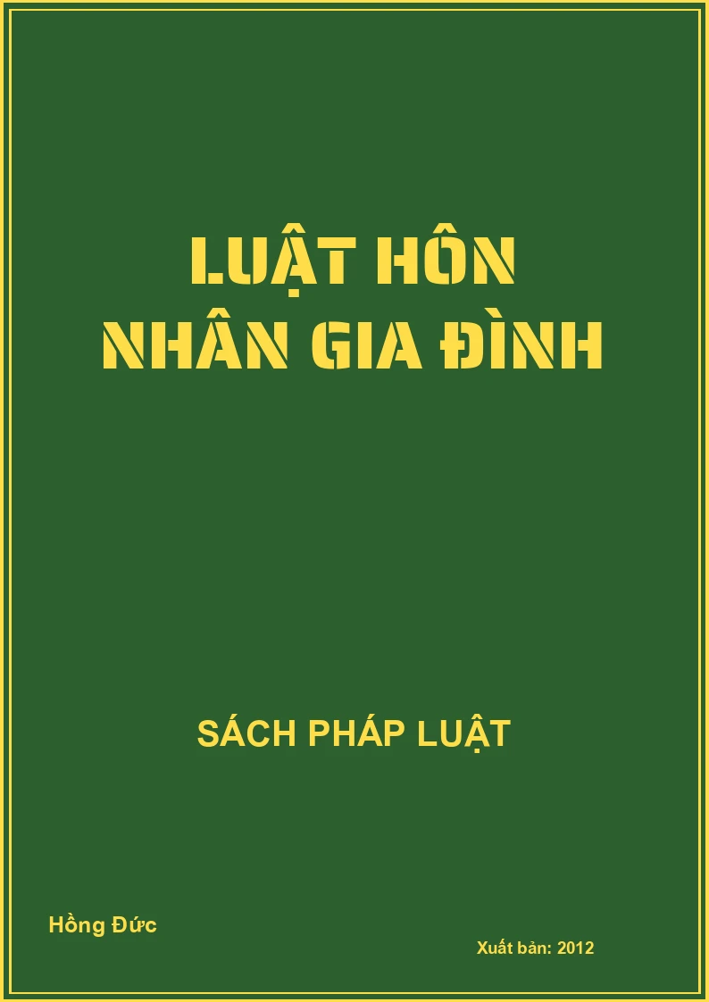 Luật hôn nhân gia đình