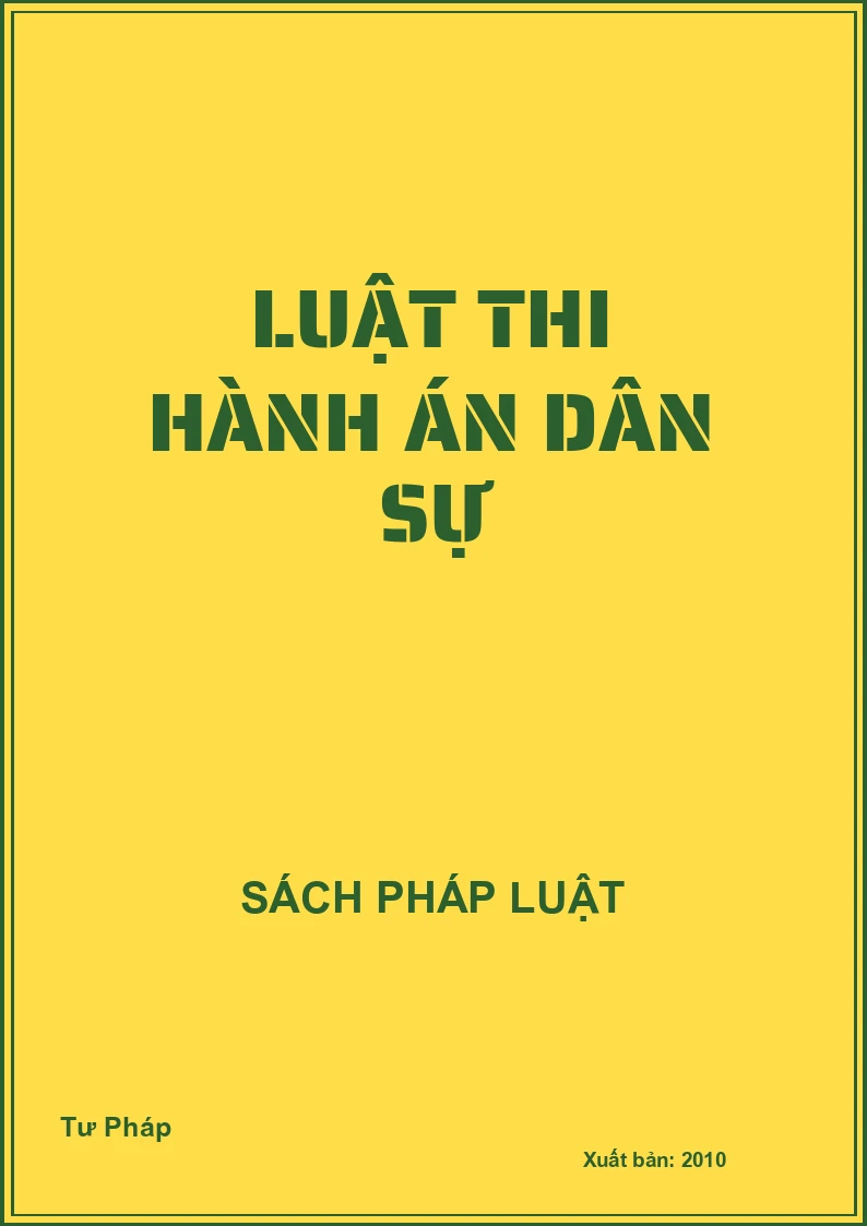 Luật thi hành án dân sự