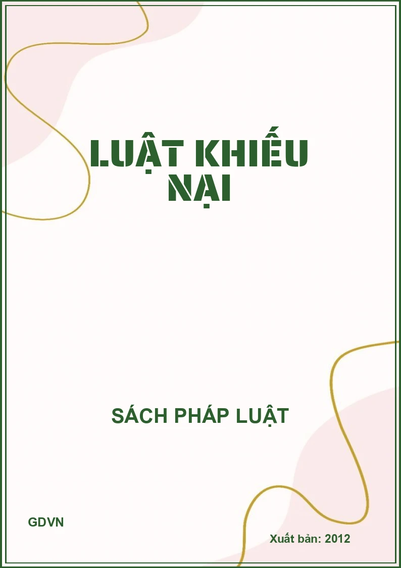 Luật khiếu nại