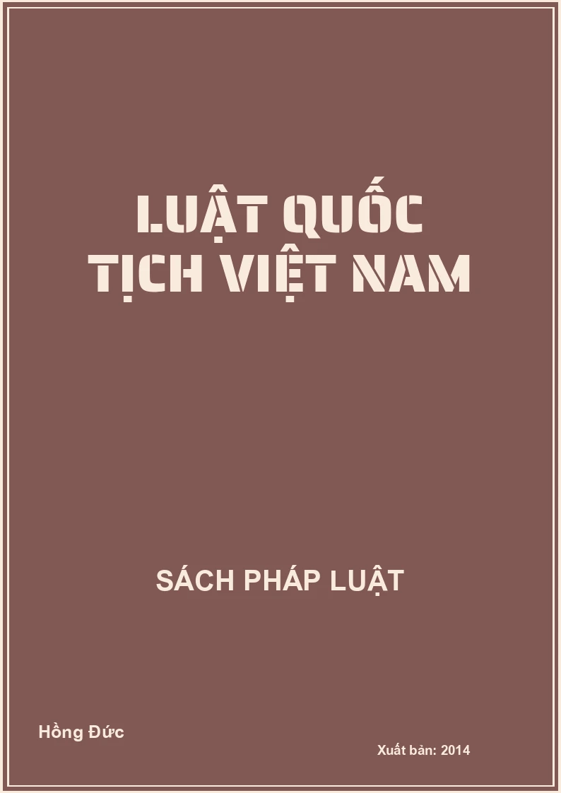 Luật quốc tịch Việt Nam