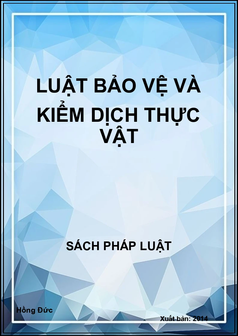 Luật bảo vệ và kiểm dịch thực vật