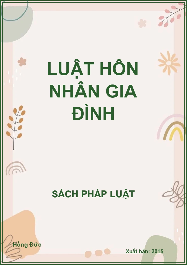 Luật hôn nhân gia đình