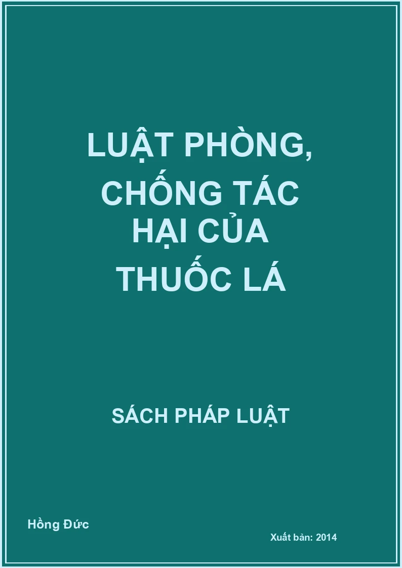 Luật phòng, chống tác hại của thuốc lá