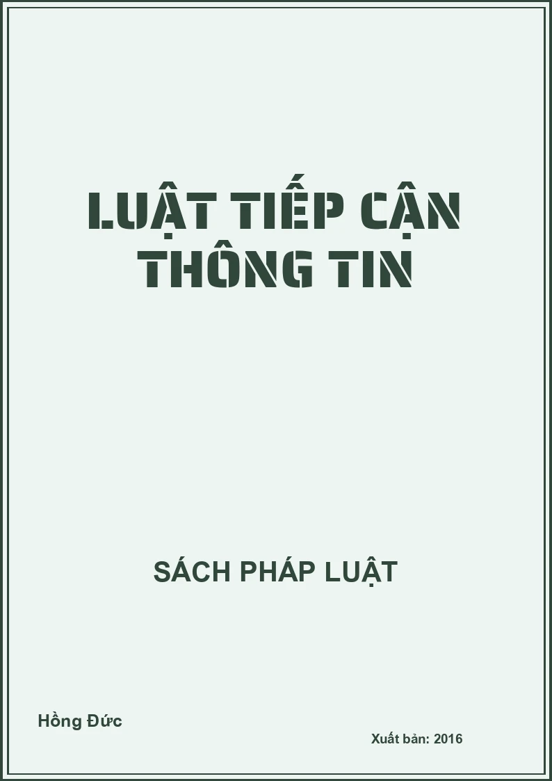 Luật tiếp cận thông tin