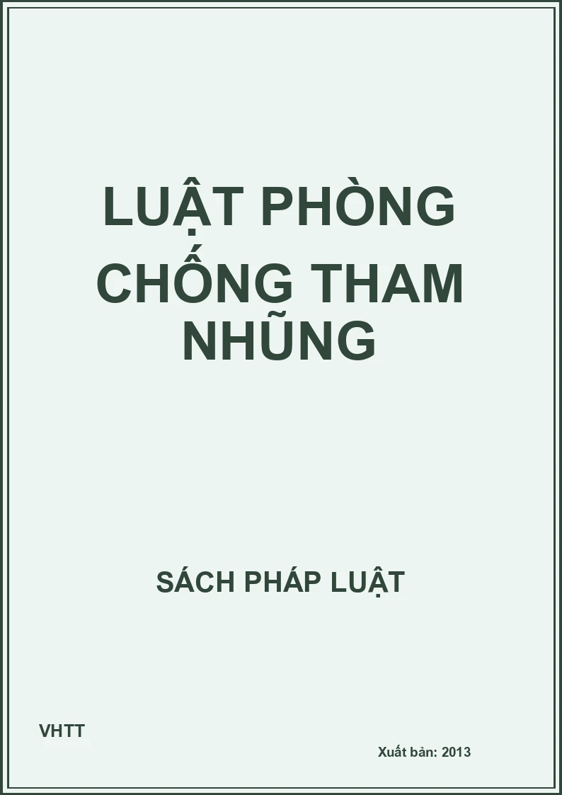 Luật phòng chống tham nhũng