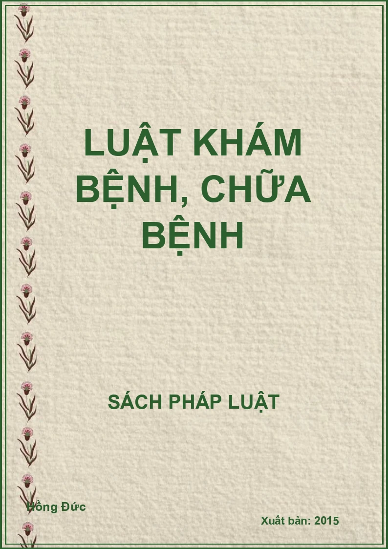 Luật khám bệnh, chữa bệnh