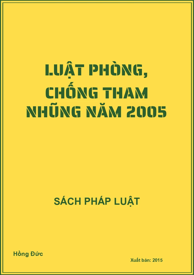 Luật phòng, chống tham nhũng năm 2005