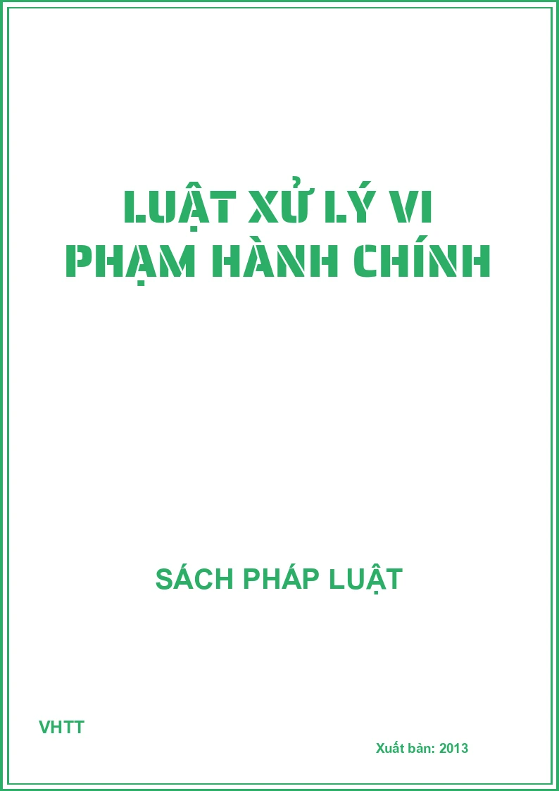 Luật xử lý vi phạm hành chính