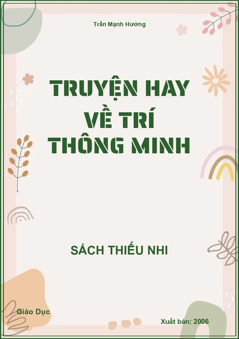 Truyện hay về trí thông minh
