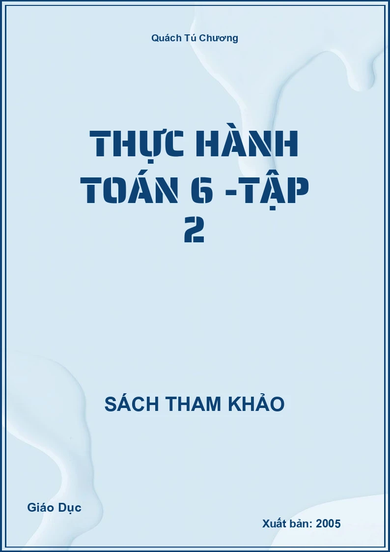Thực hành Toán 6 -Tập 2