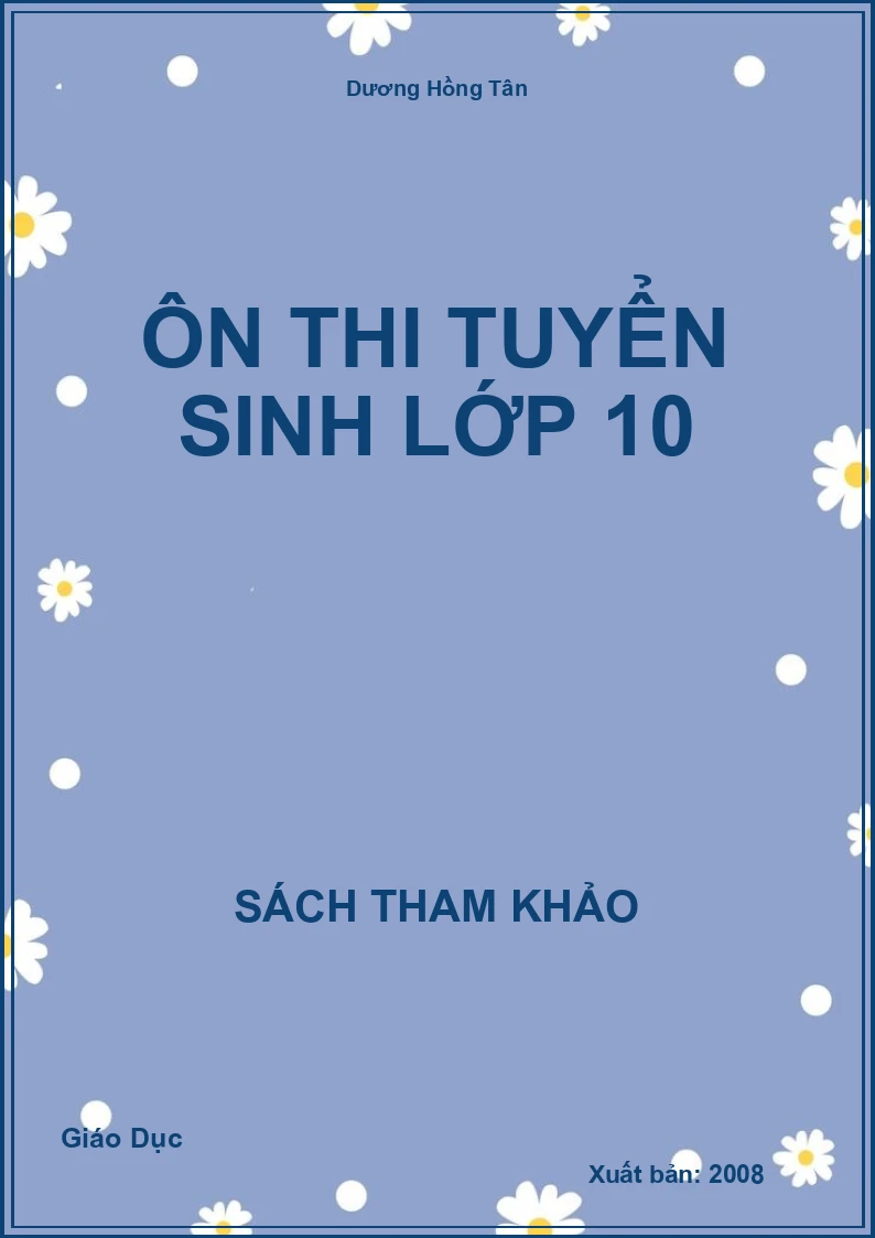Ôn thi tuyển sinh lớp 10