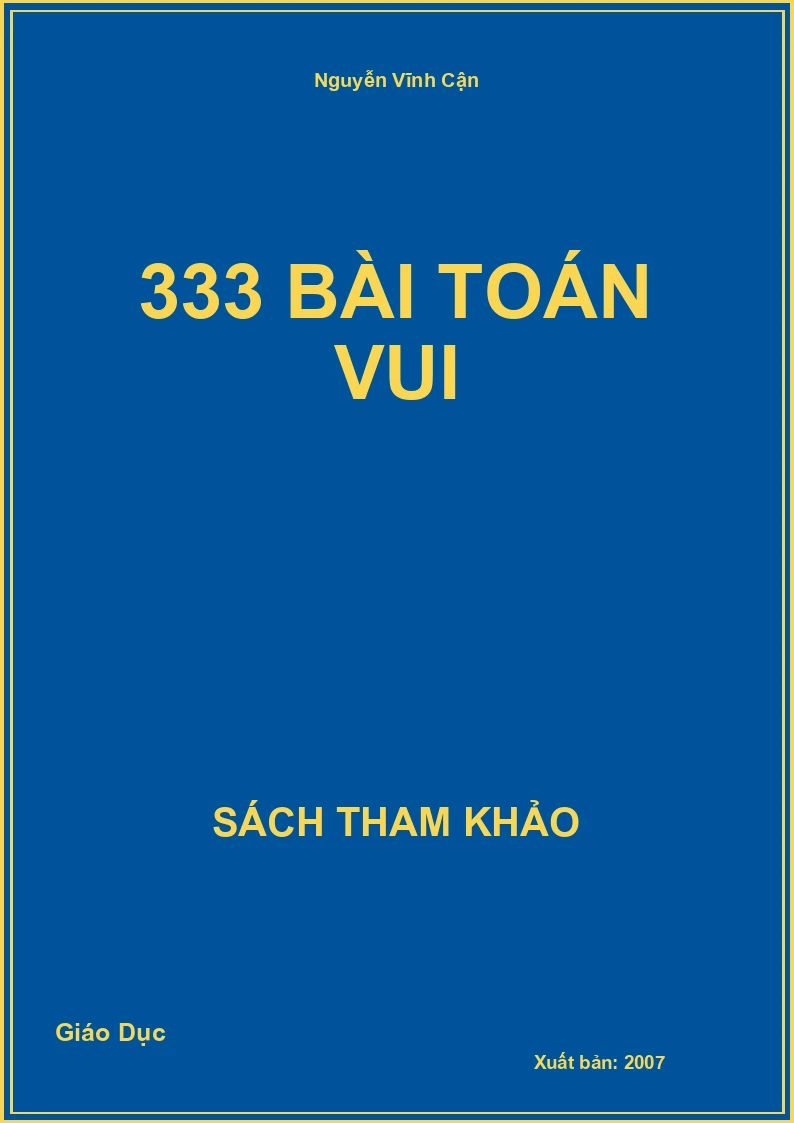 333 bài Toán vui