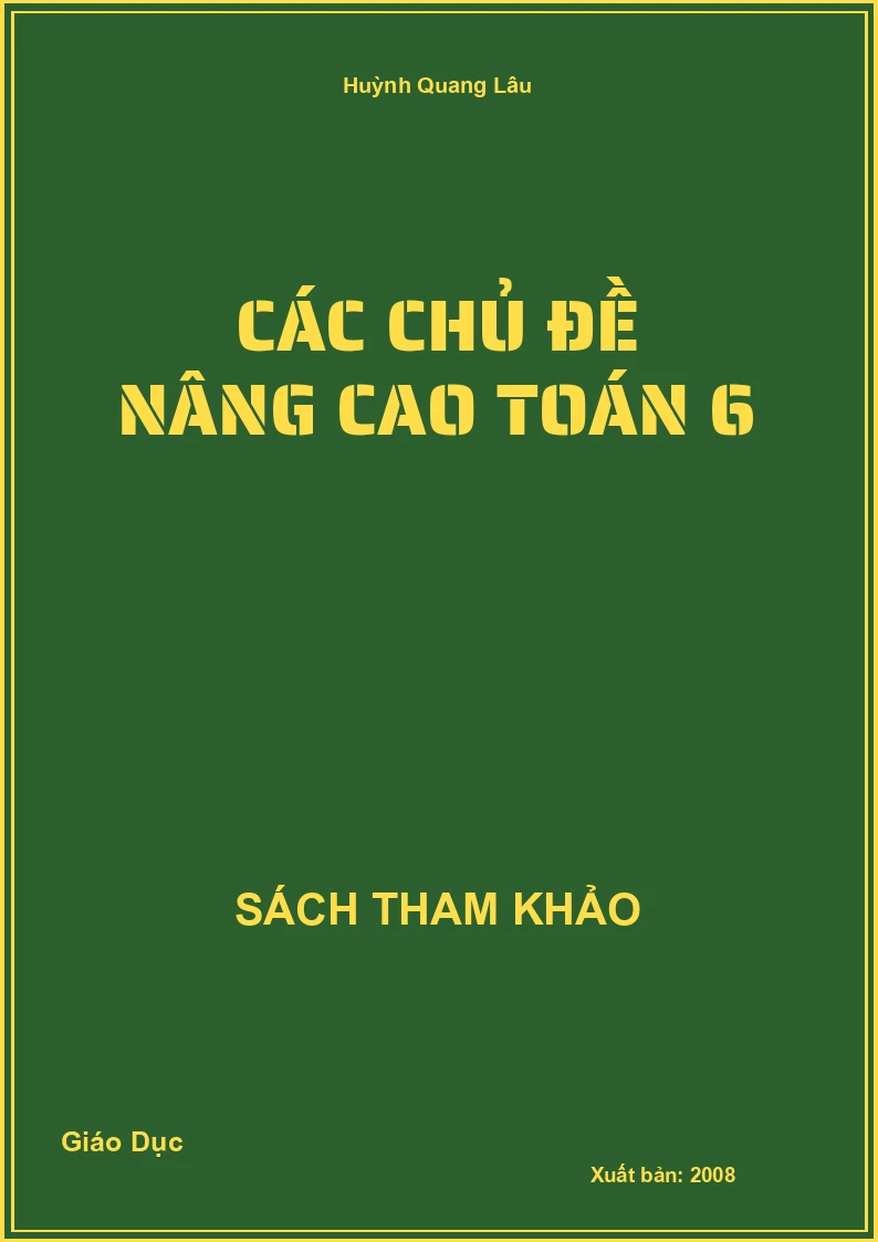 Các chủ đề nâng cao Toán 6