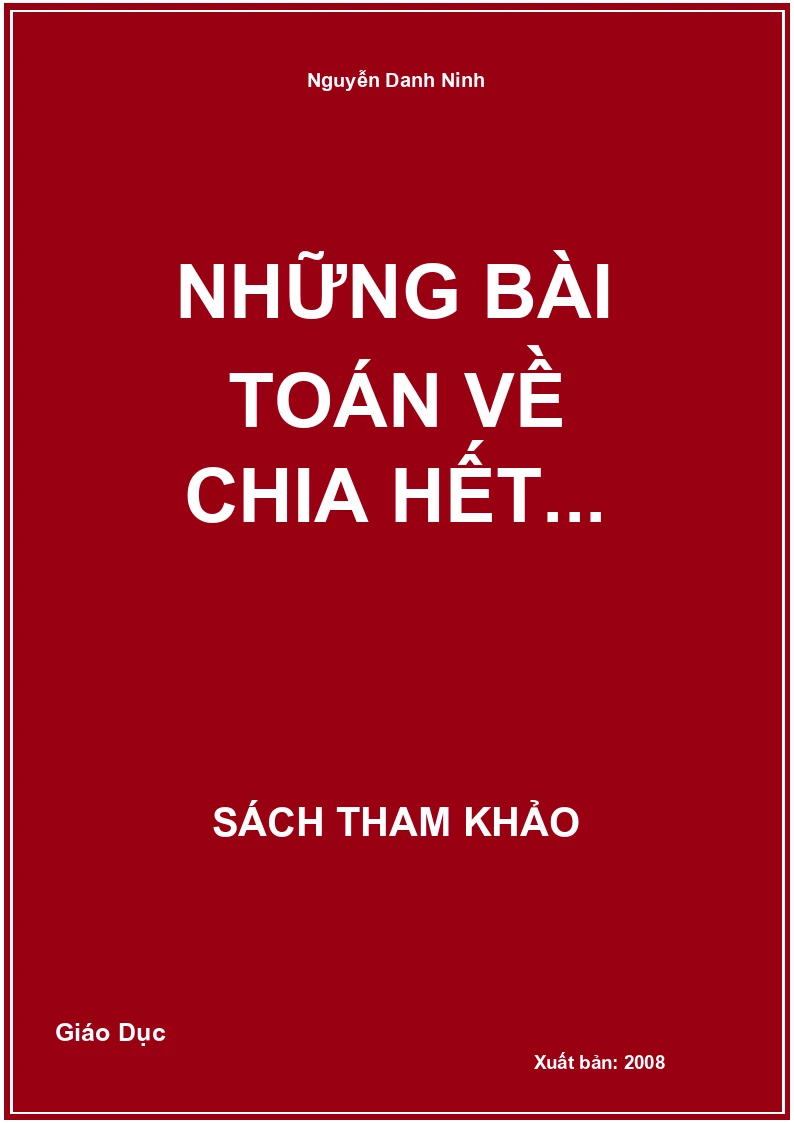 Những bài toán về chia hết...