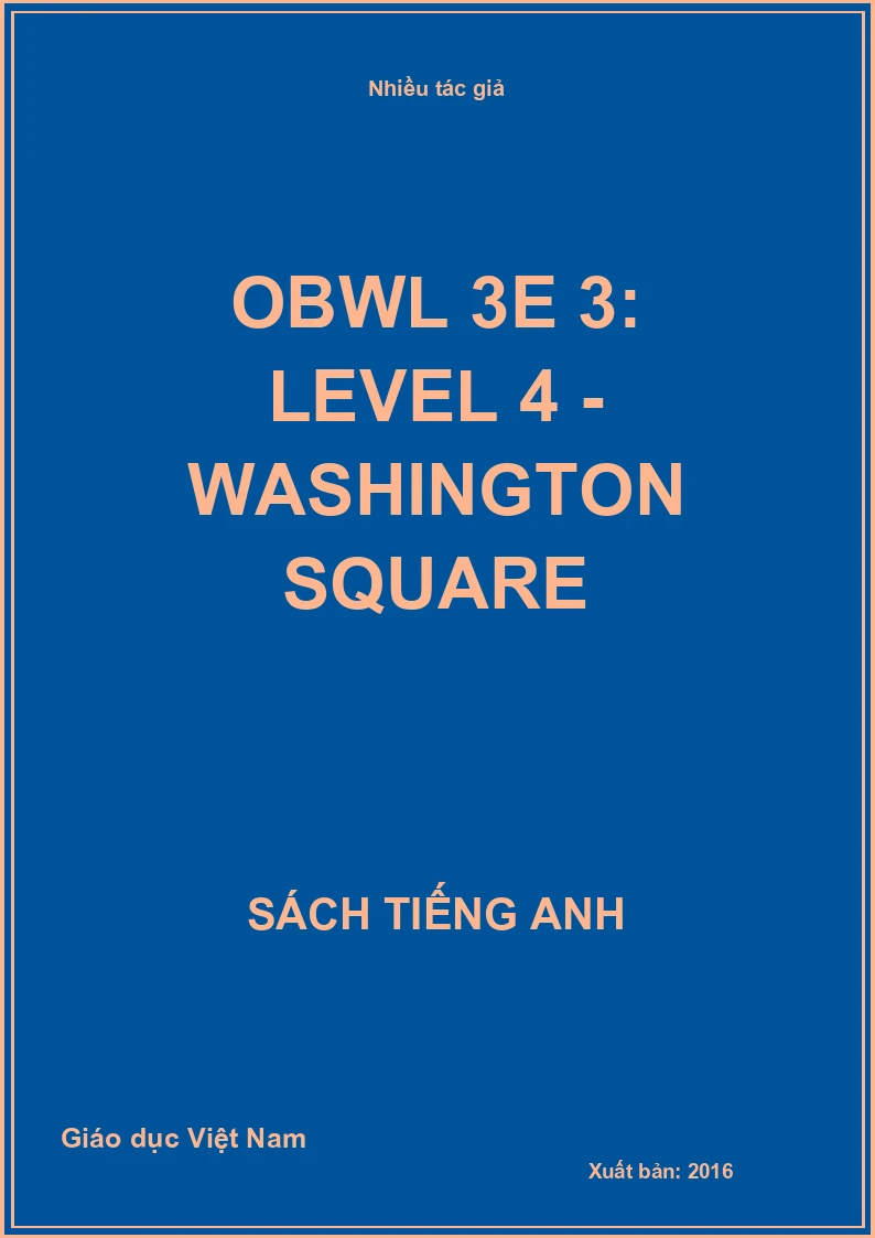 OBWL 3E 3: Level 4 - Washington Square