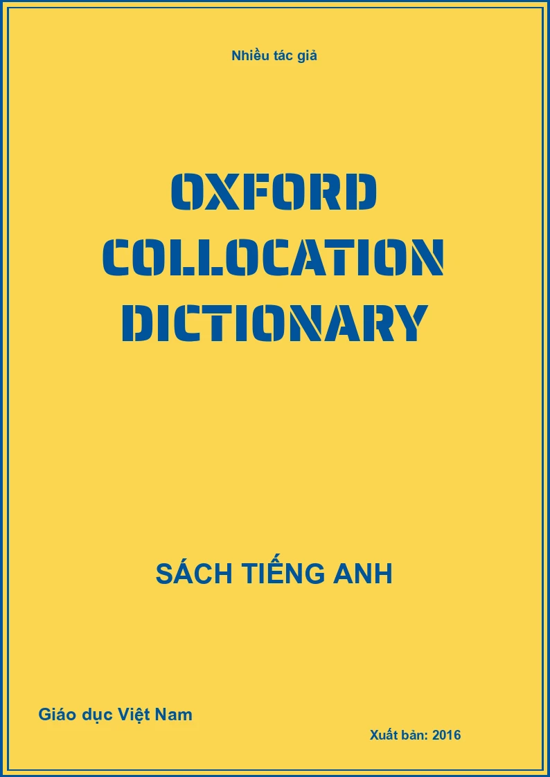 Oxford collocation dictionary