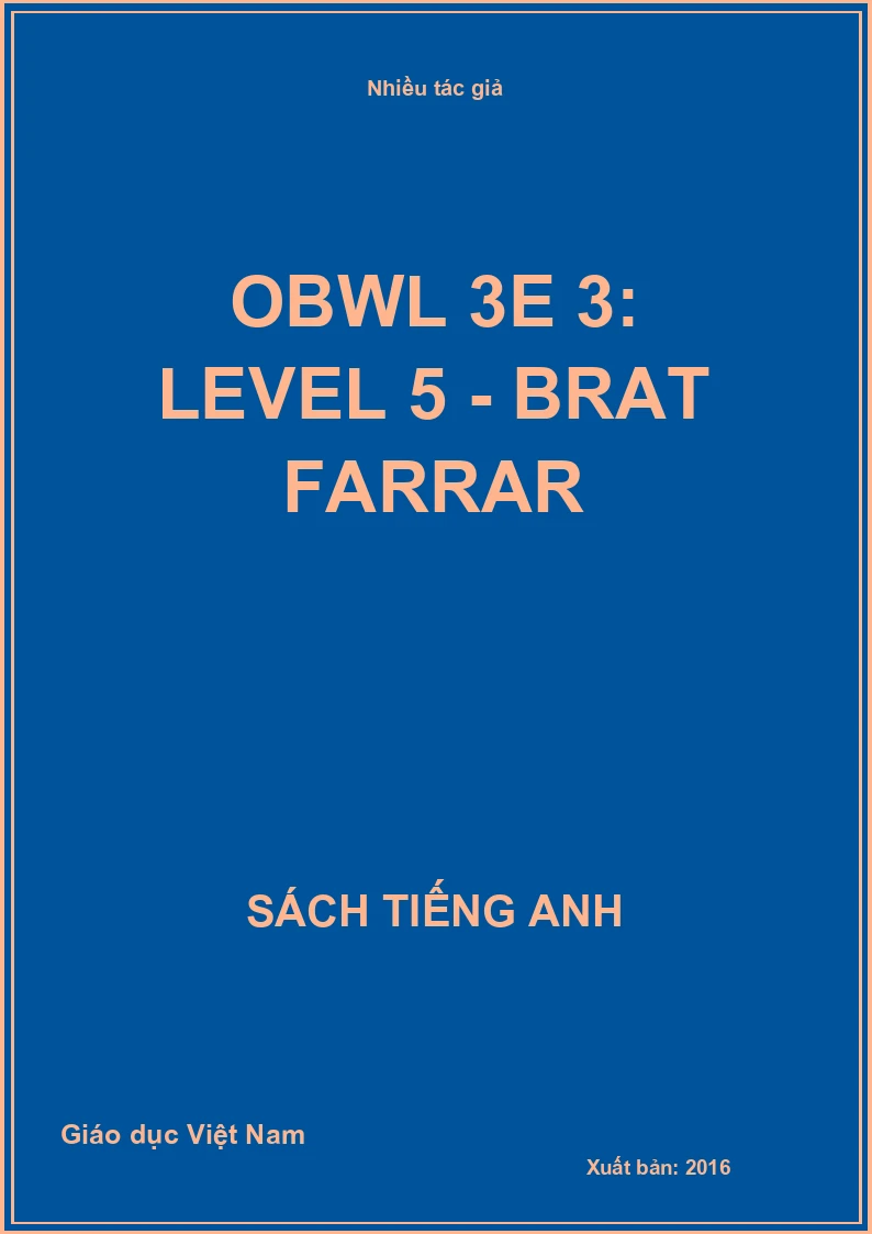 OBWL 3E 3: Level 5 - Brat Farrar