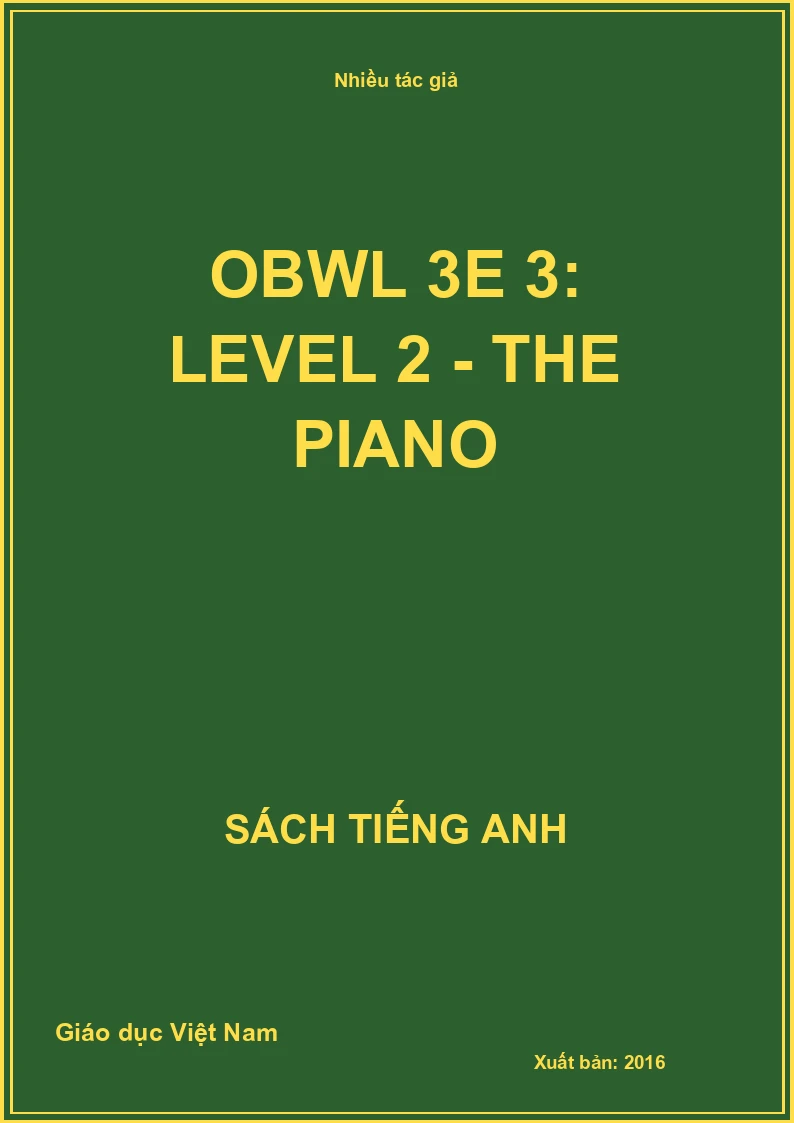 OBWL 3E 3: Level 2 - The Piano