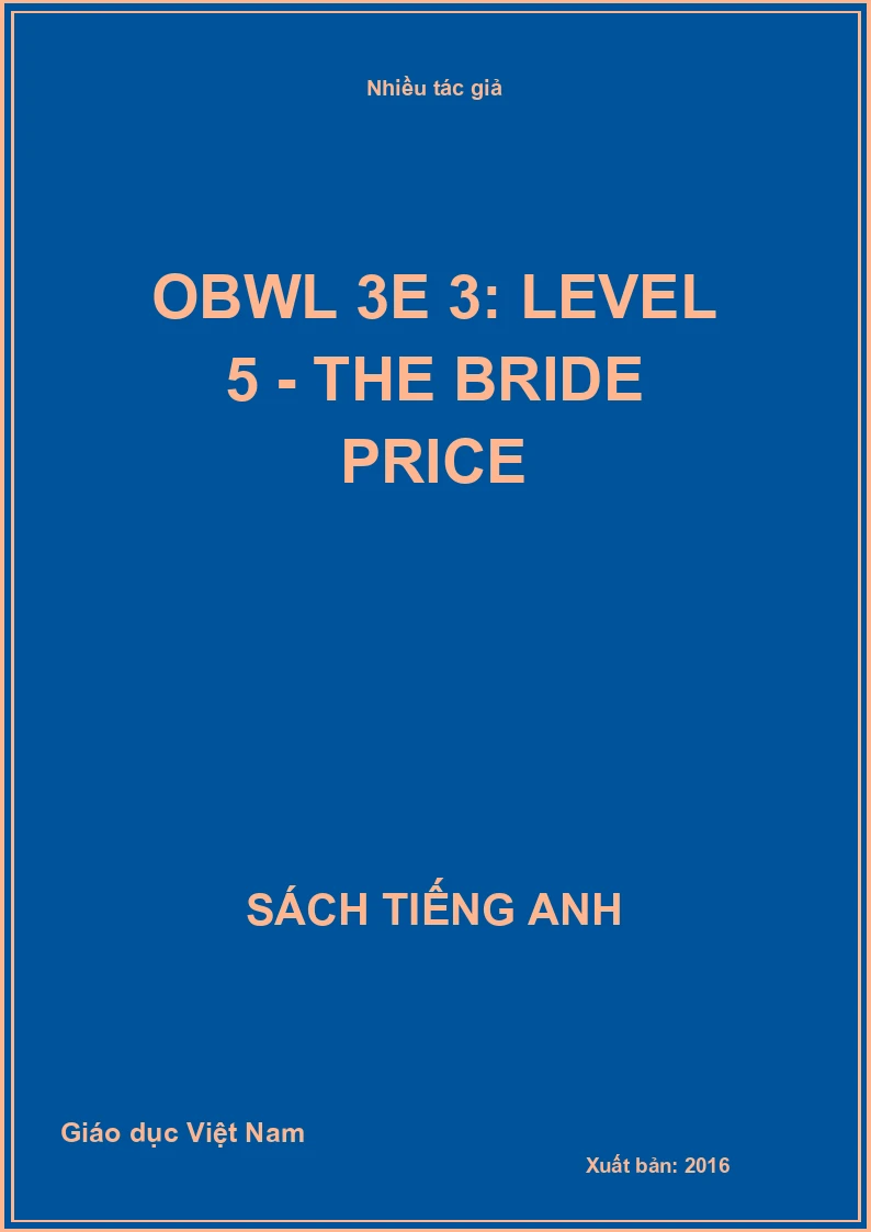 OBWL 3E 3: Level 5 - the Bride Price