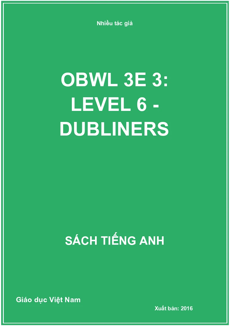 OBWL 3E 3: Level 6 - Dubliners
