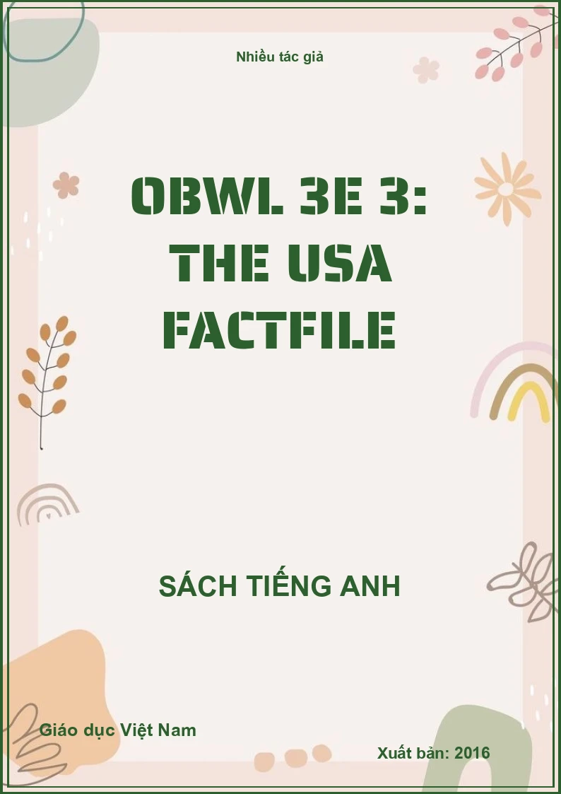 OBWL 3E 3: The USA Factfile