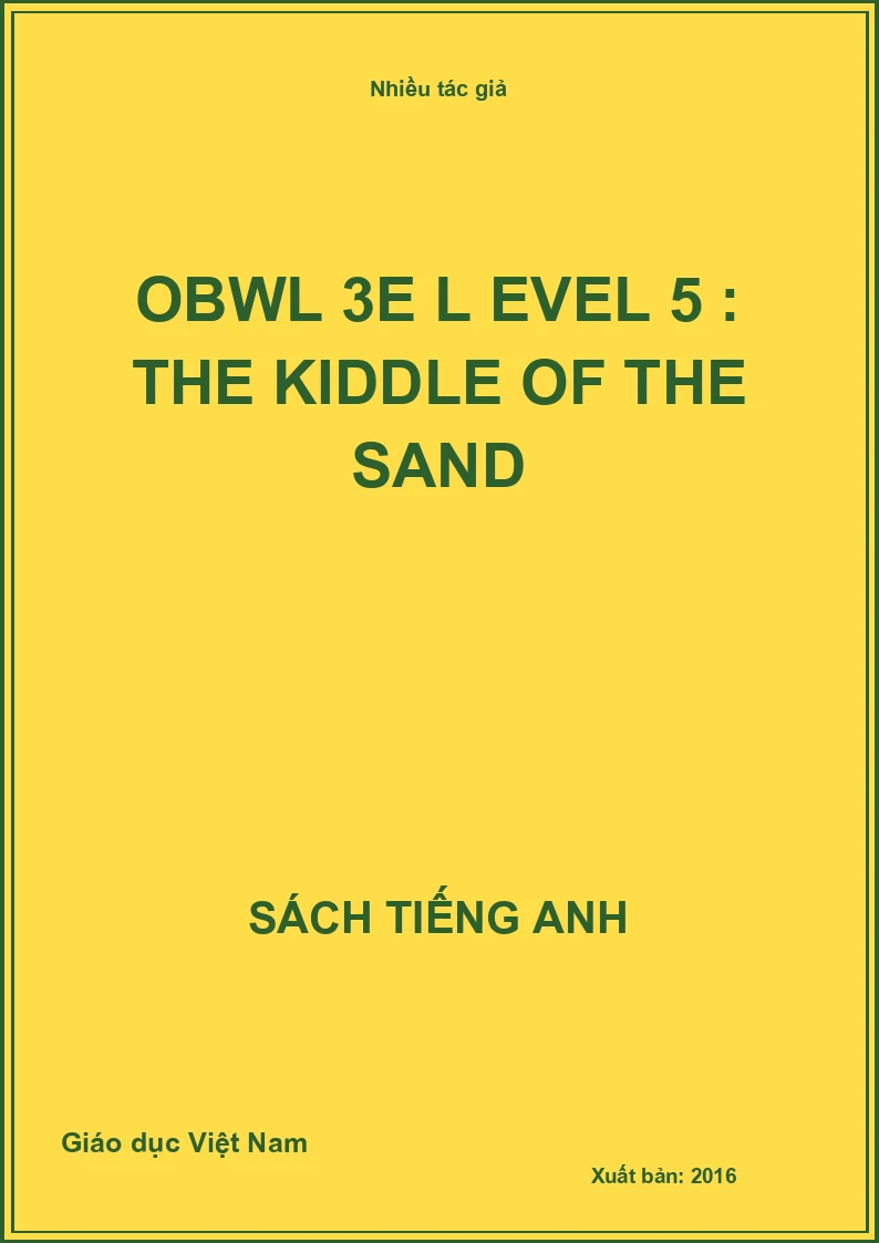 OBWL 3E 3: Level 5: The Middle of the Sand