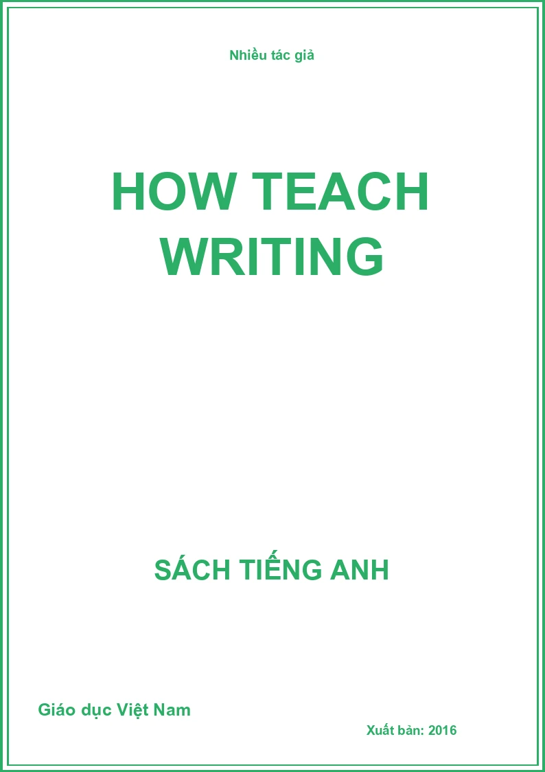 How teach Writing