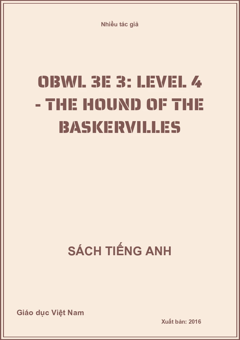 OBWL 3E 3: Level 4 - The hound of the Baskervilles
