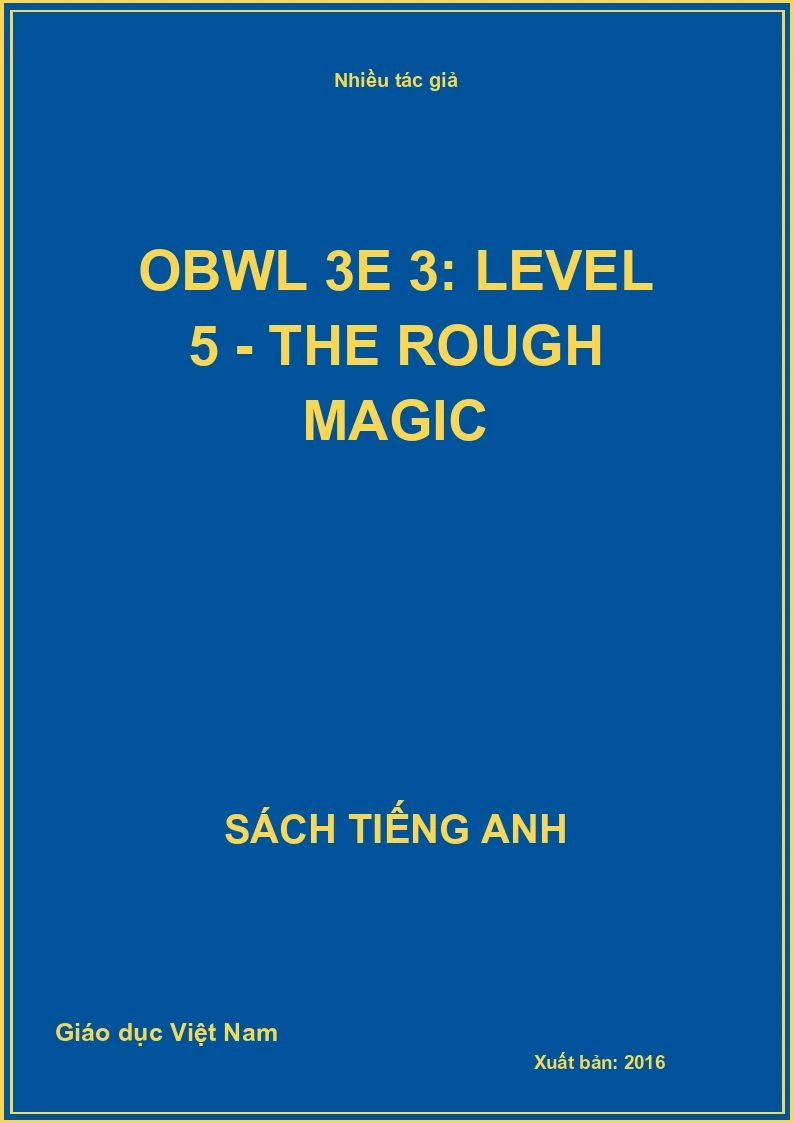 OBWL 3E 3: Level 5 - The Rough Magic