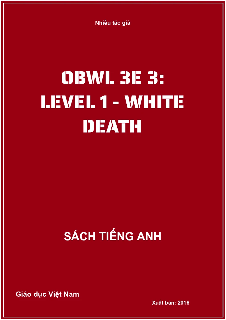 OBWL 3E 3: Level 1 - White Death