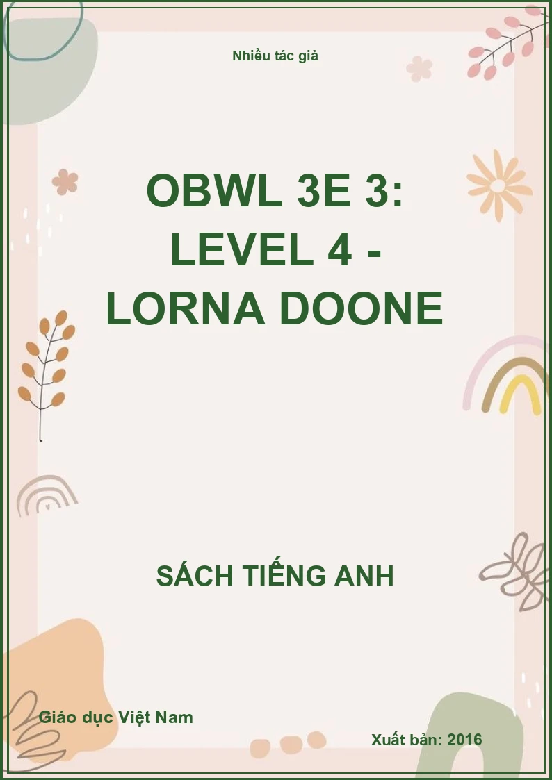 OBWL 3E 3: Level 4 - Lorna Doone