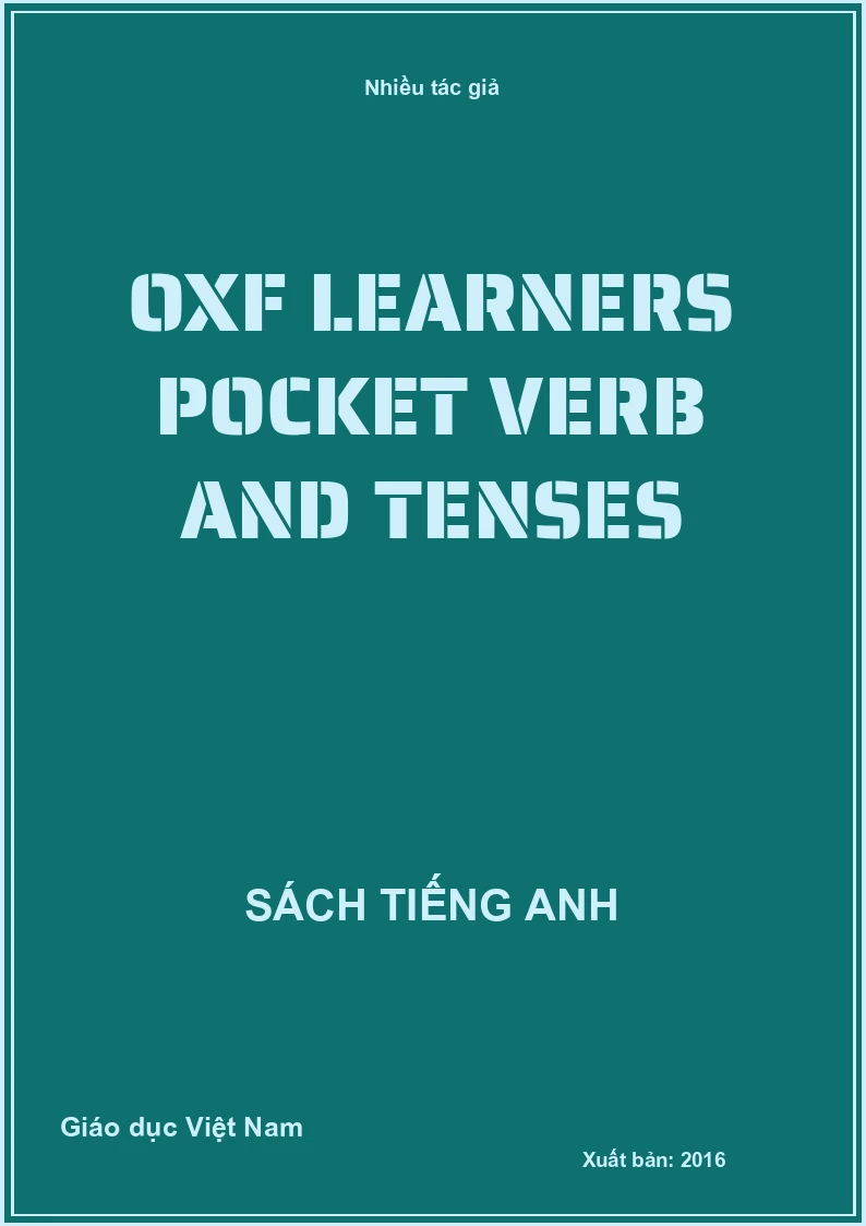 Oxf Learners pocket verb and tenses