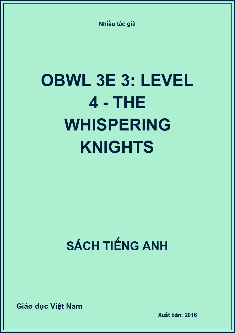 OBWL 3E 3: Level 4 - The Whispering Knights