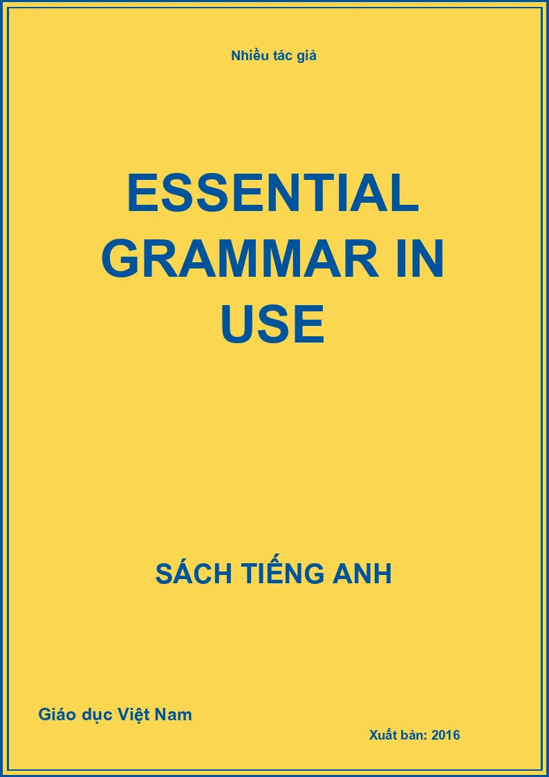 Essential grammar in use
