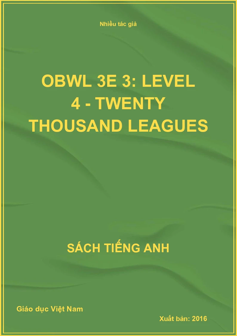 OBWL 3E 3: Level 4 - - Twenty Thousand Leagues Under the Sea