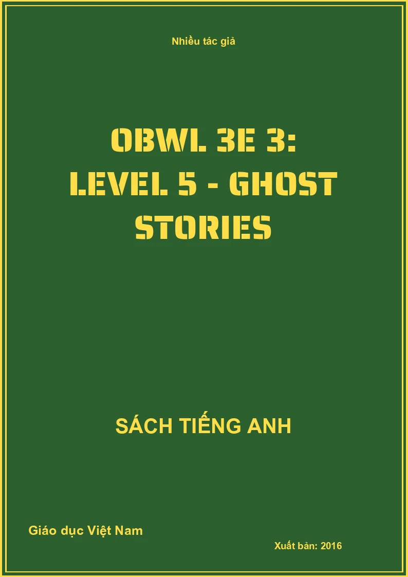 OBWL 3E 3: Level 5 - Ghost stories