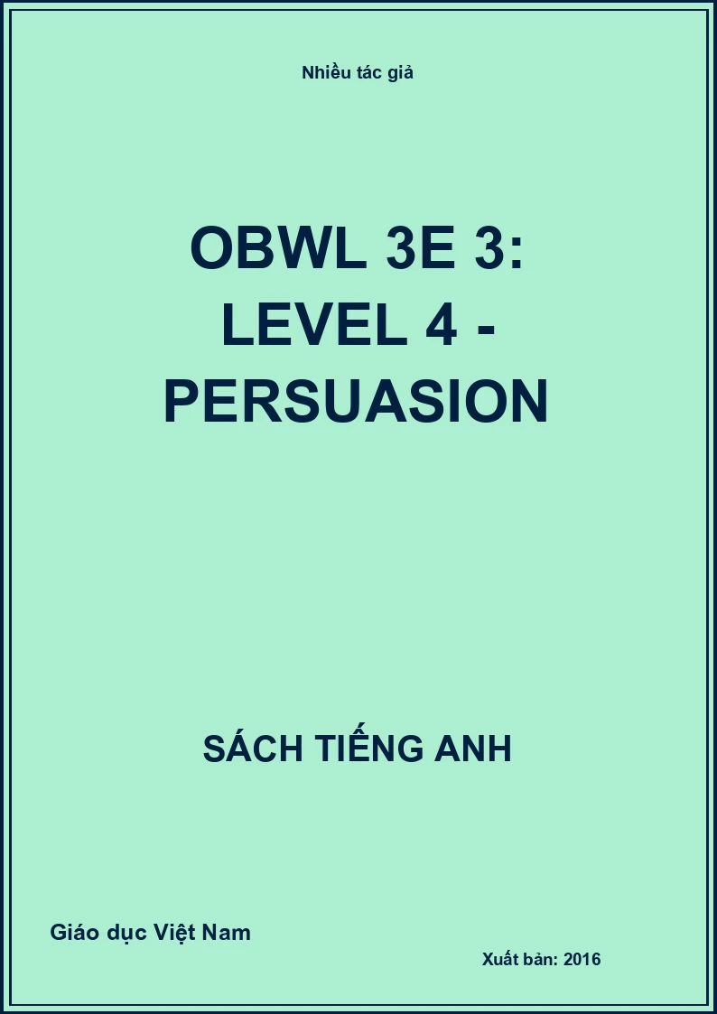 OBWL 3E 3: Level 4 - Persuasion