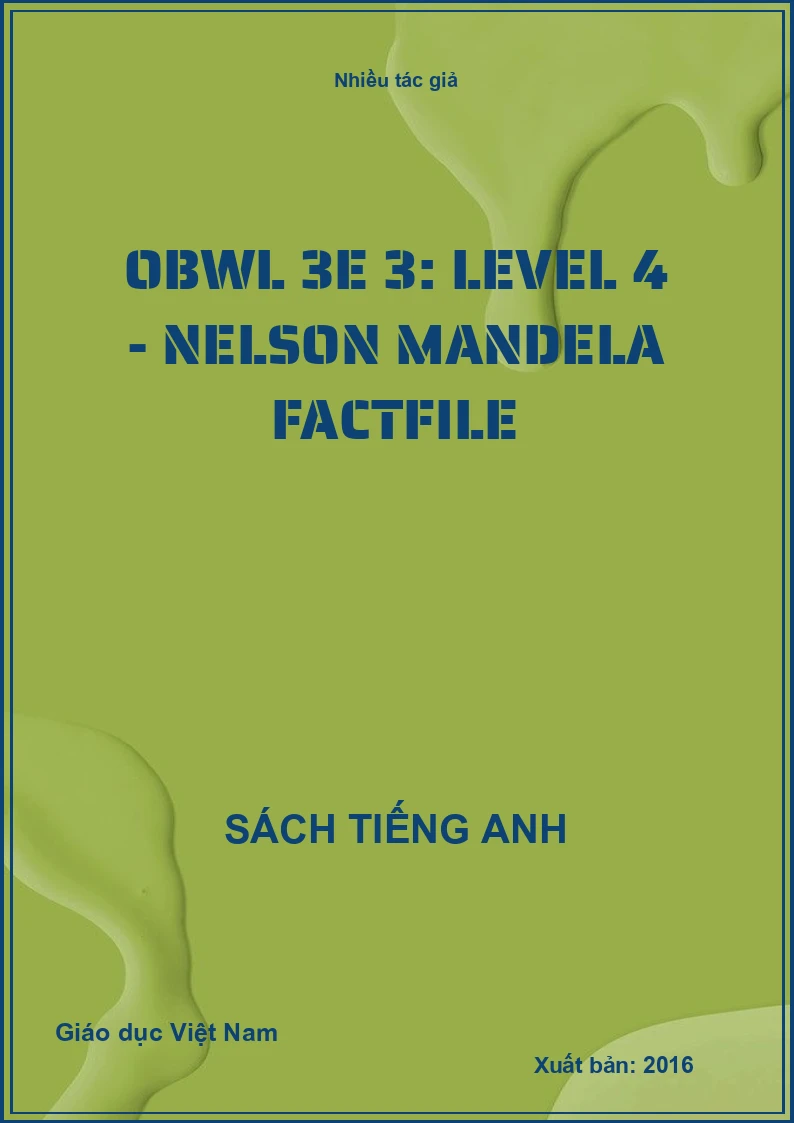 OBWL 3E 3: Level 4 - Nelson Mandela factfile