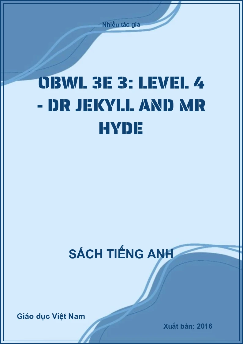 OBWL 3E 3: Level 4 - Dr Jekyll and Mr Hyde