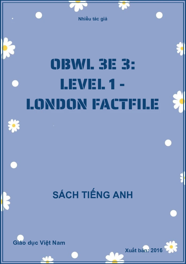 OBWL 3E 3: Level 1 - London factfile