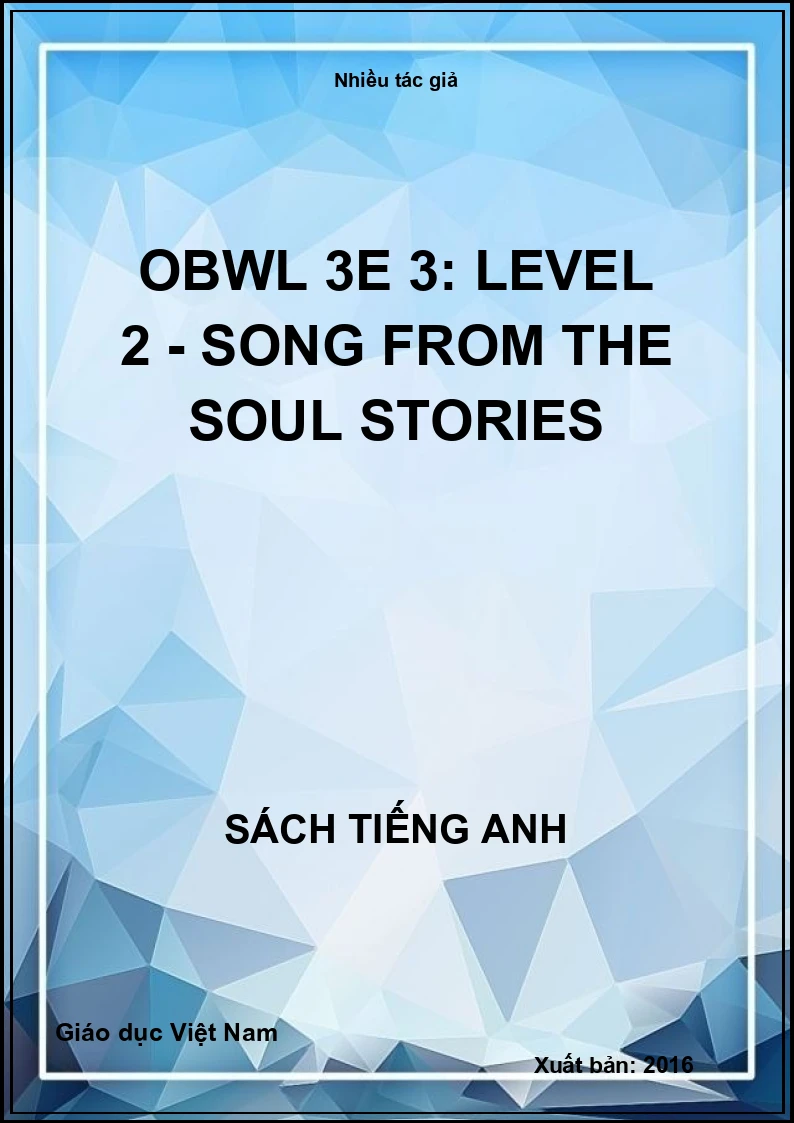 OBWL 3E 3: Level 2 - Song from the soul stories