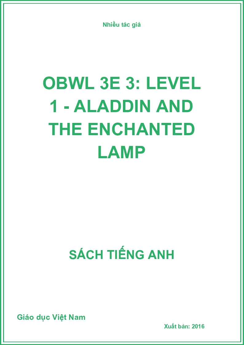 OBWL 3E 3: Level 1 - Aladdin and the enchanted lamp