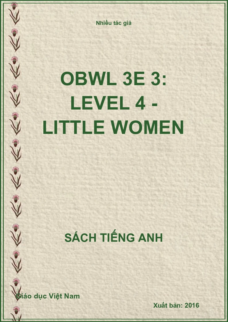 OBWL 3E 3: Level 4 - Little women