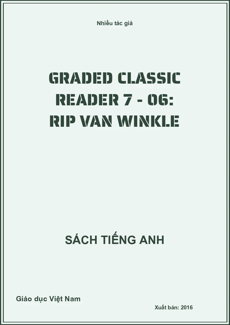 Graded classic reader 7 - 06: Rip van Winkle