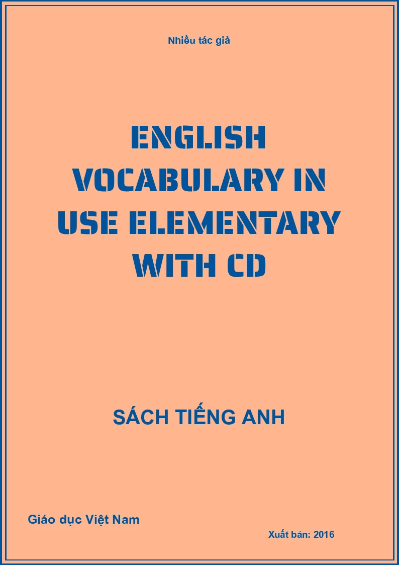 English vocabulary in use elementary with CD